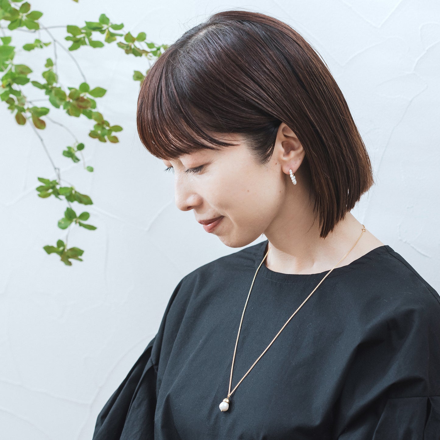 CAP131 : ベビーパールフープピアス