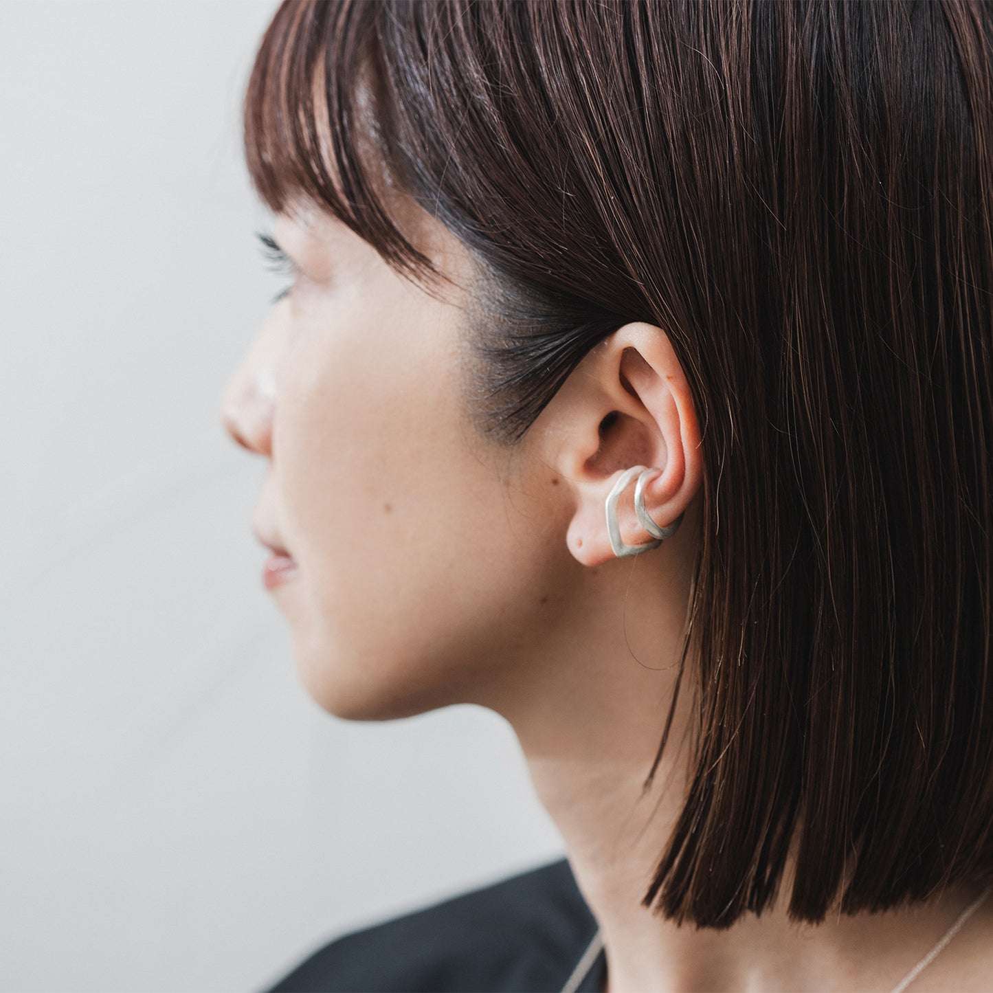 CAE129 : BOXY&ニュアンスフープ2setイヤカフ