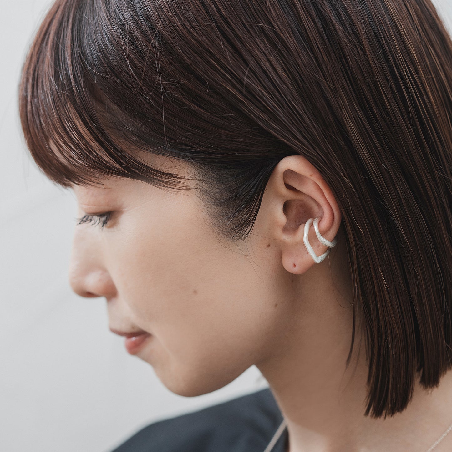 CAE129 : BOXY&ニュアンスフープ2setイヤカフ