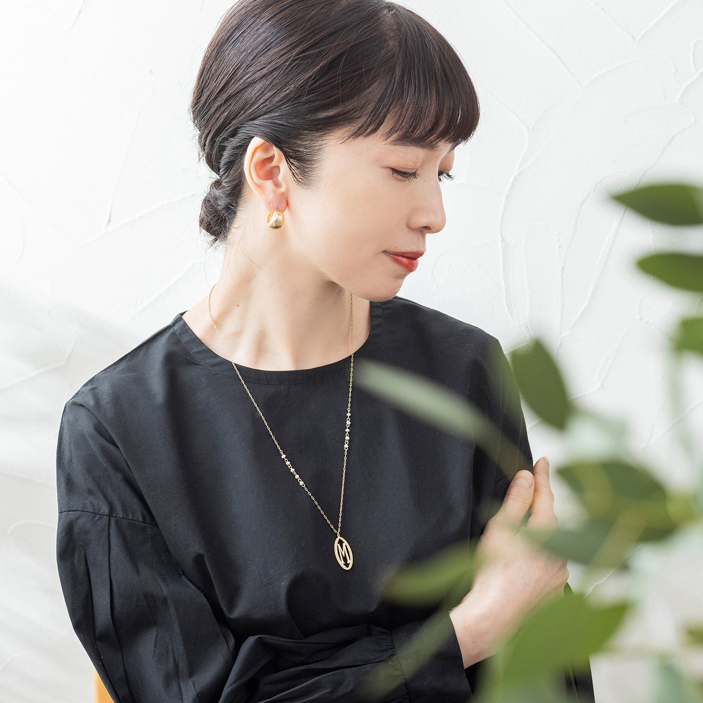 NAN008:イニシャルネックレス