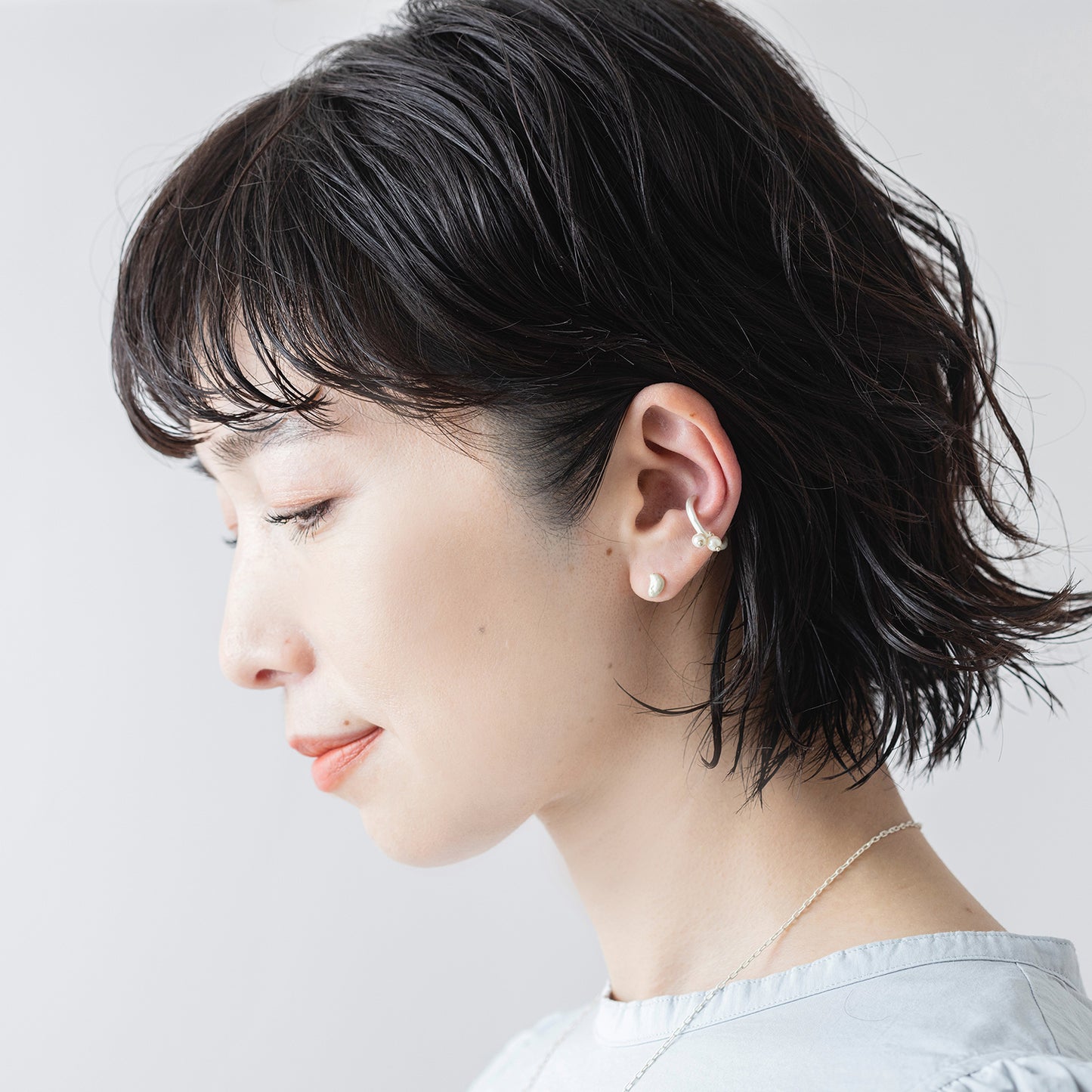 SSE014 : ツインパールイヤカフ