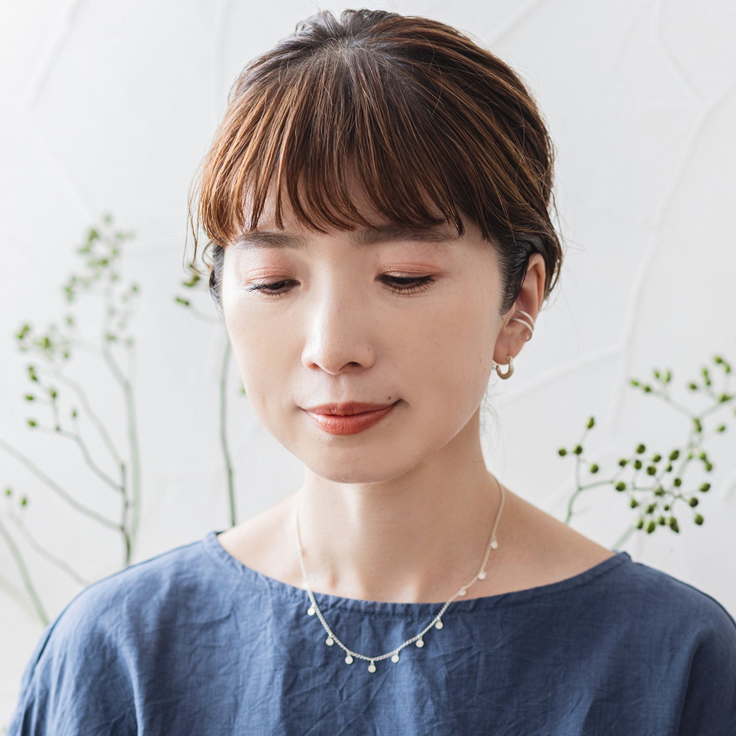 RSN098:ドットプレートネックレス