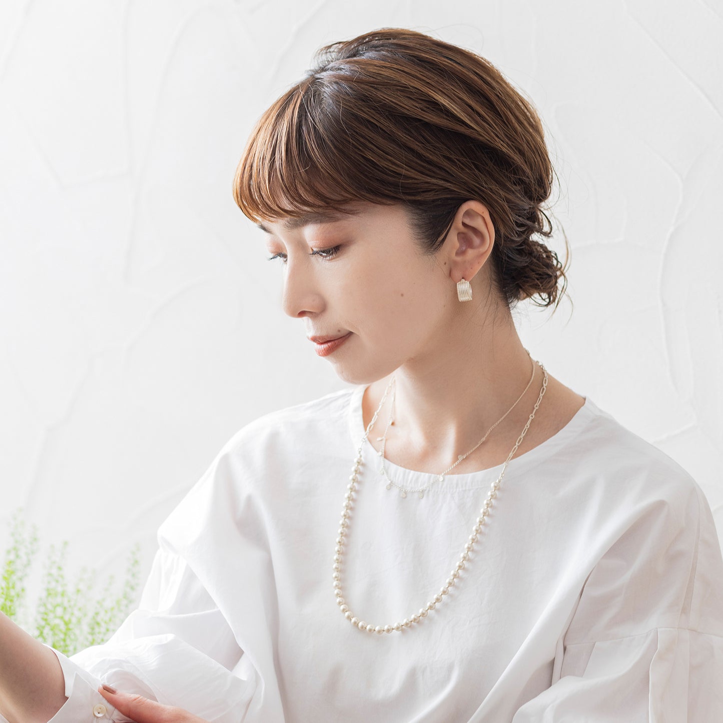 RSN098:ドットプレートネックレス