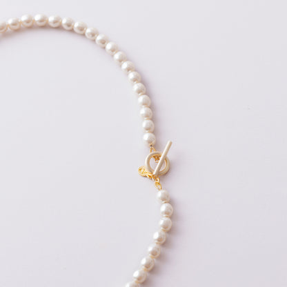 GAN140：レシンパールショートネックレス