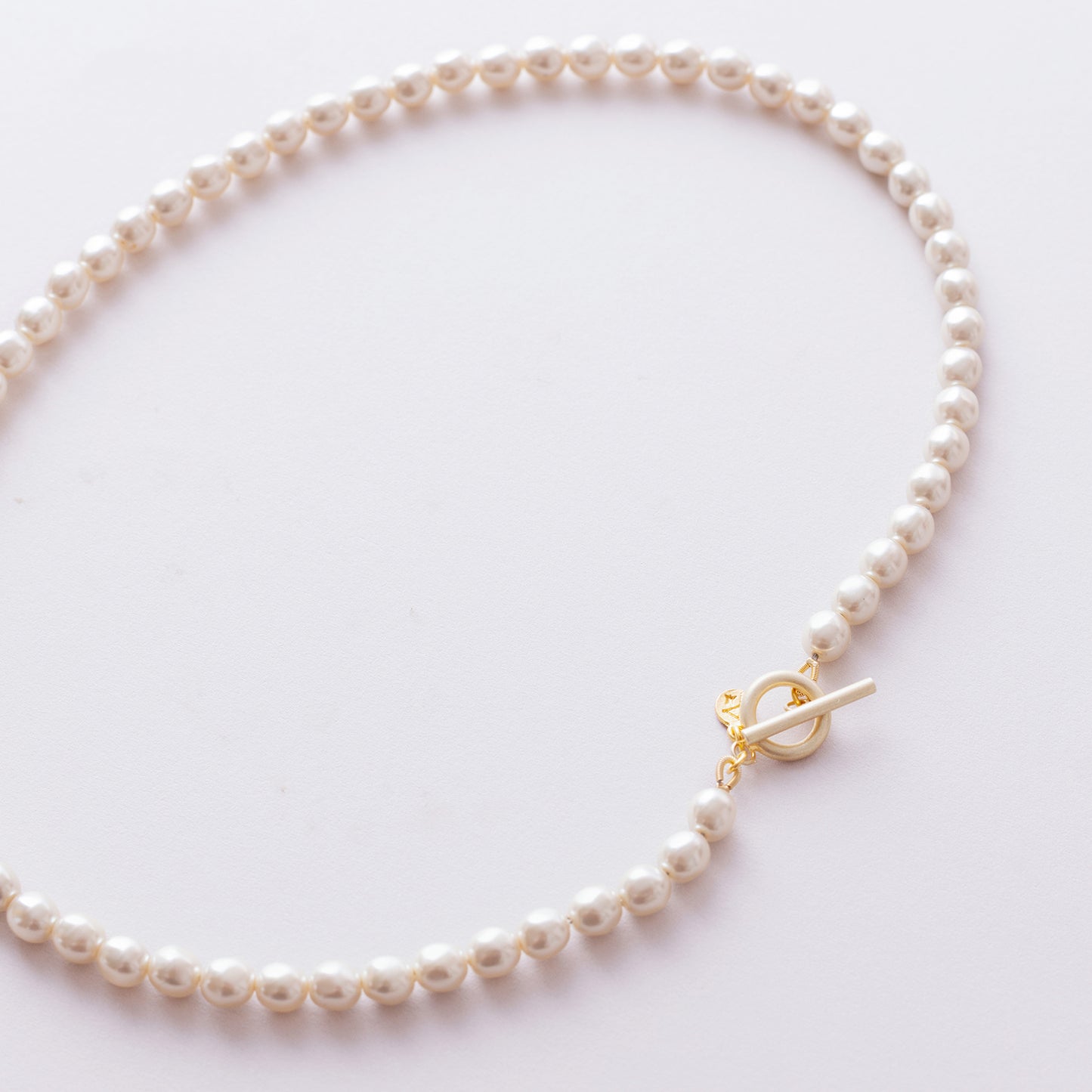 GAN140：レシンパールショートネックレス