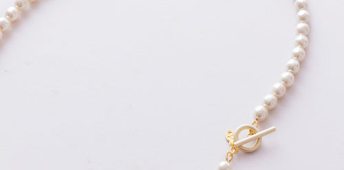 GAN140：レシンパールショートネックレス