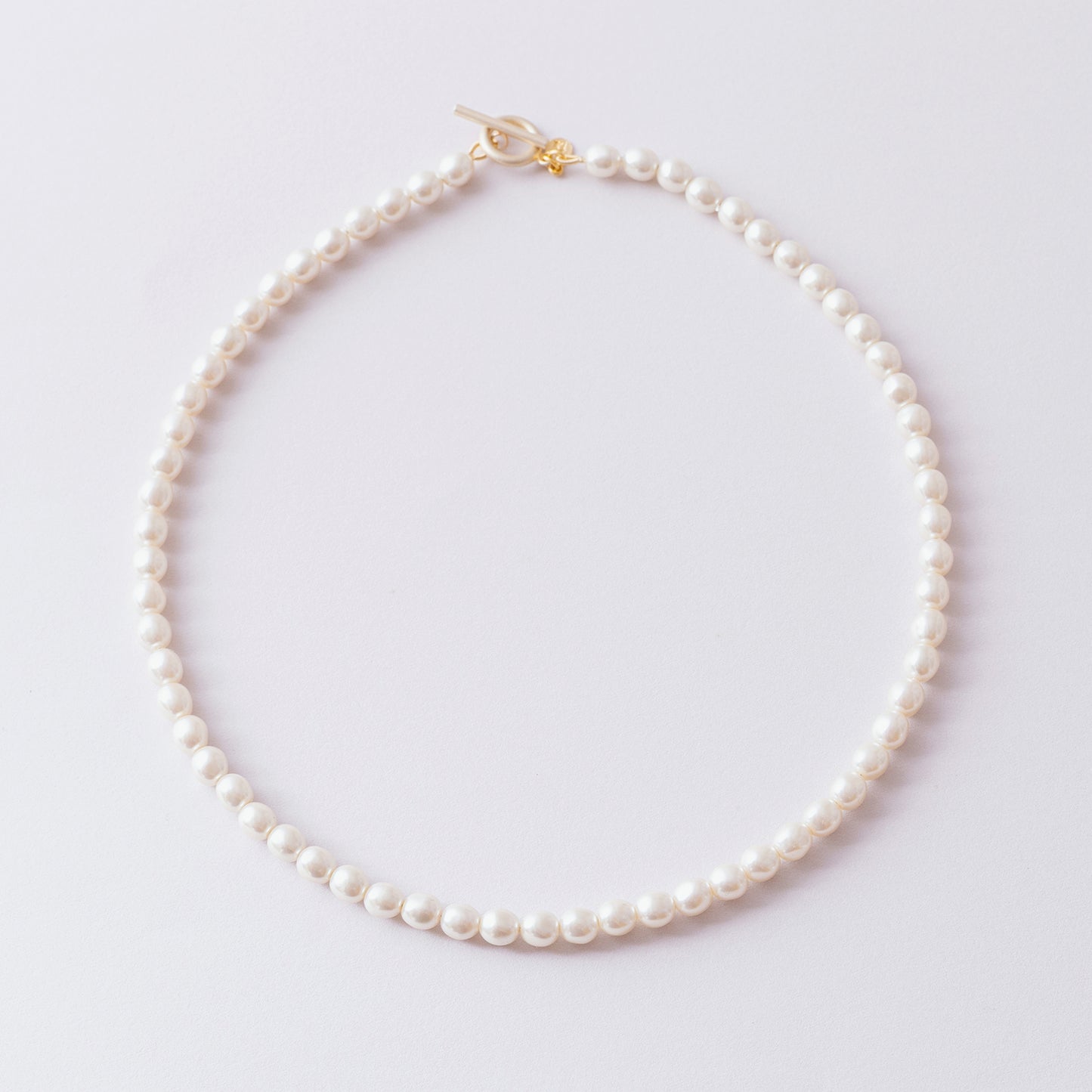 GAN140：レシンパールショートネックレス