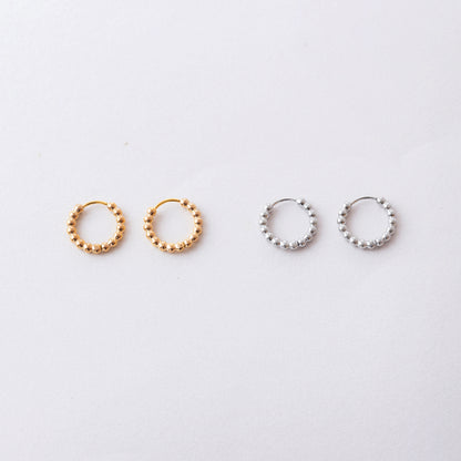 LAP035：ボールラインフープピアス