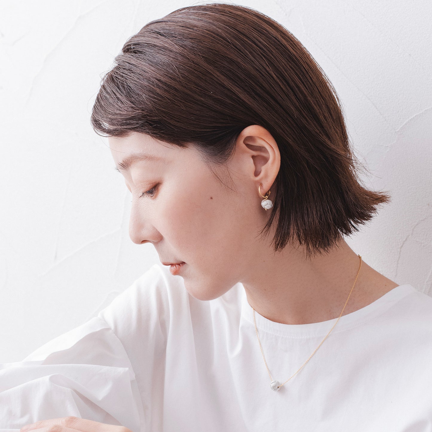 GAE101 : おだまきフープイヤリング