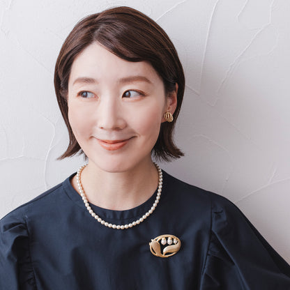 GAN140：レシンパールショートネックレス