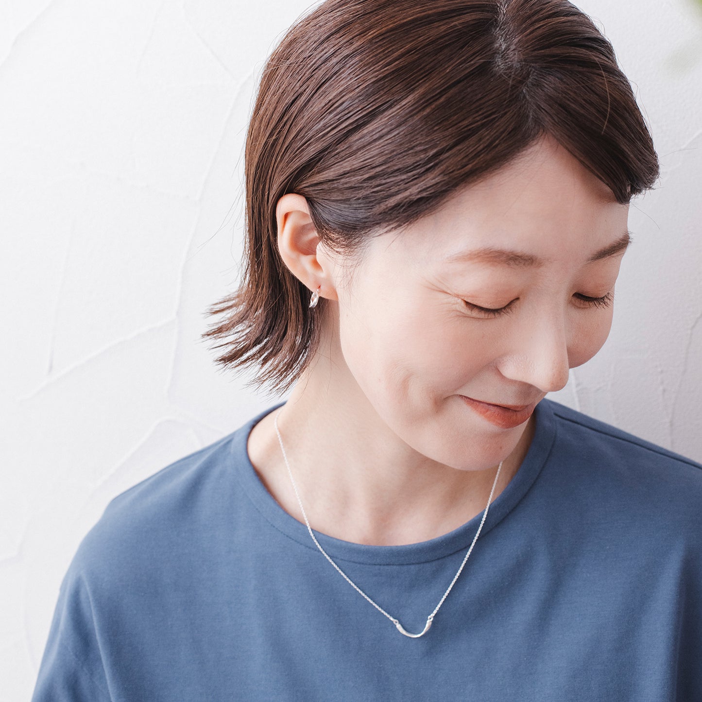 CAN818 : スマイルラインネックレス（SV925）