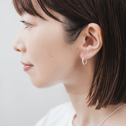 CAP130 : ドロップパールフープピアス
