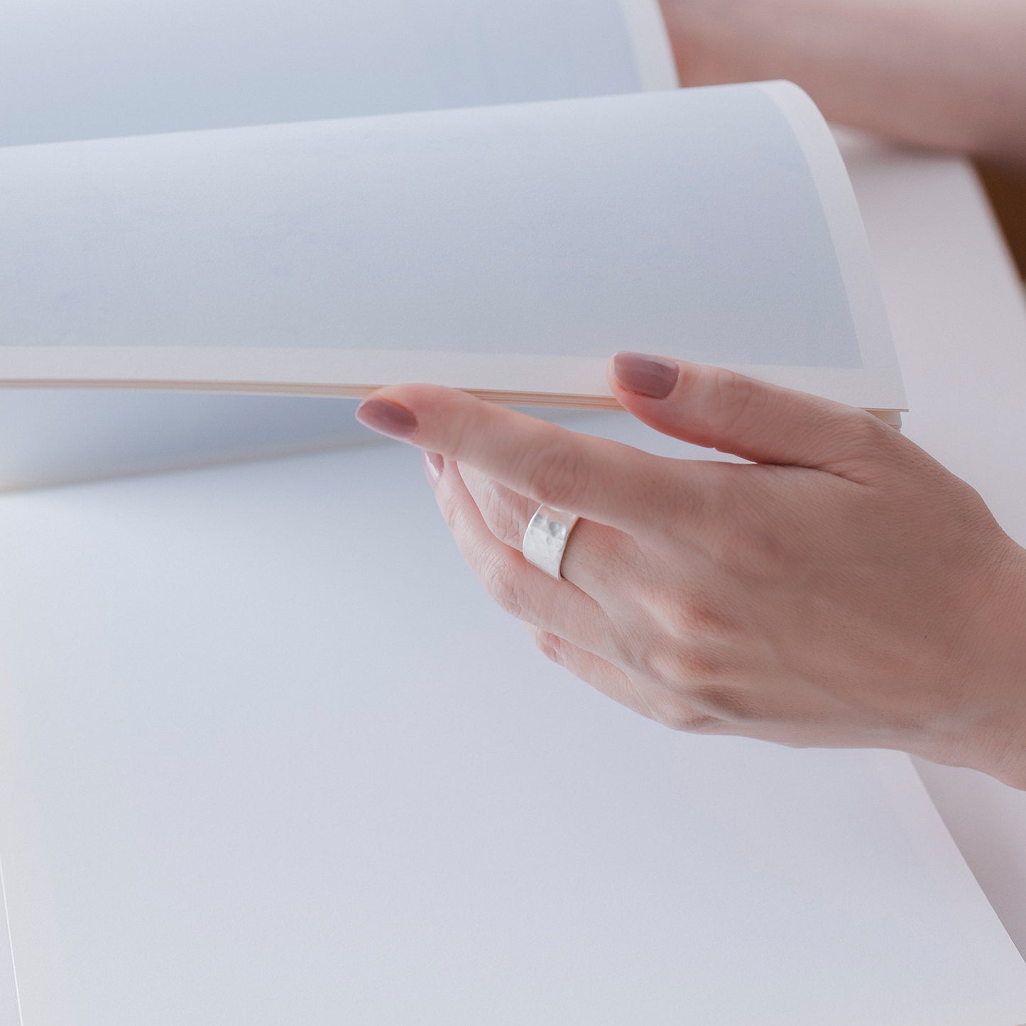 GAR821：ツチメワイドラインリング （SV925）