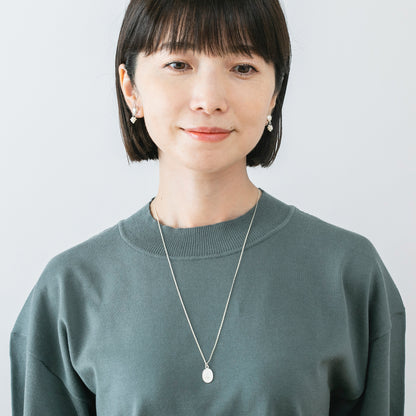 NAE111:淡水パールくす玉イヤリング